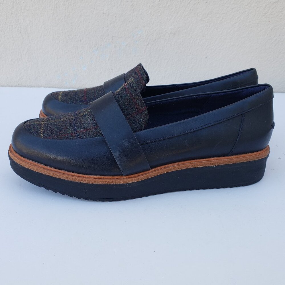 Tartan plaid platform chunky Teadale Elsa loafers - Picture 8 of 14